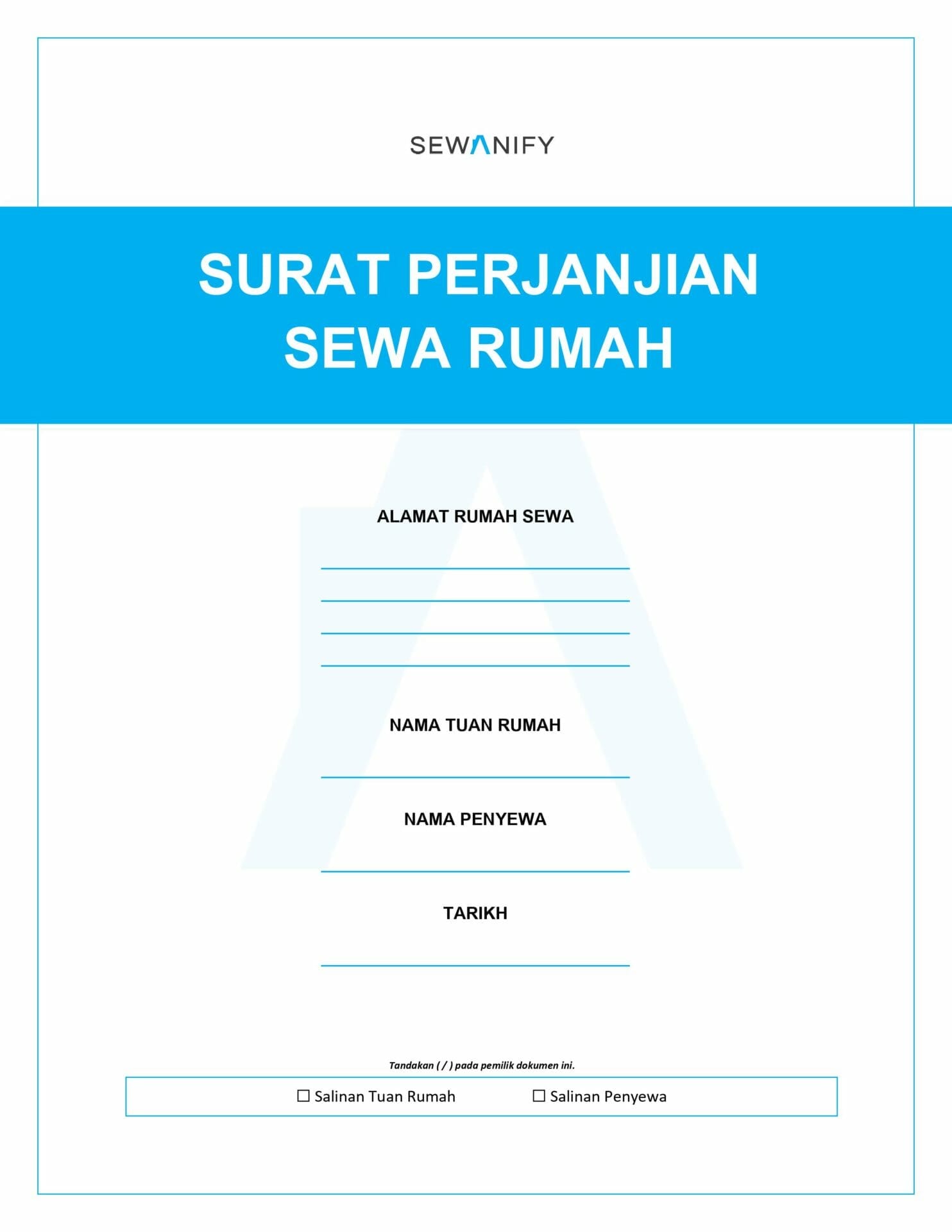 Surat Perjanjian Sewa Rumah 2022 - Image 2