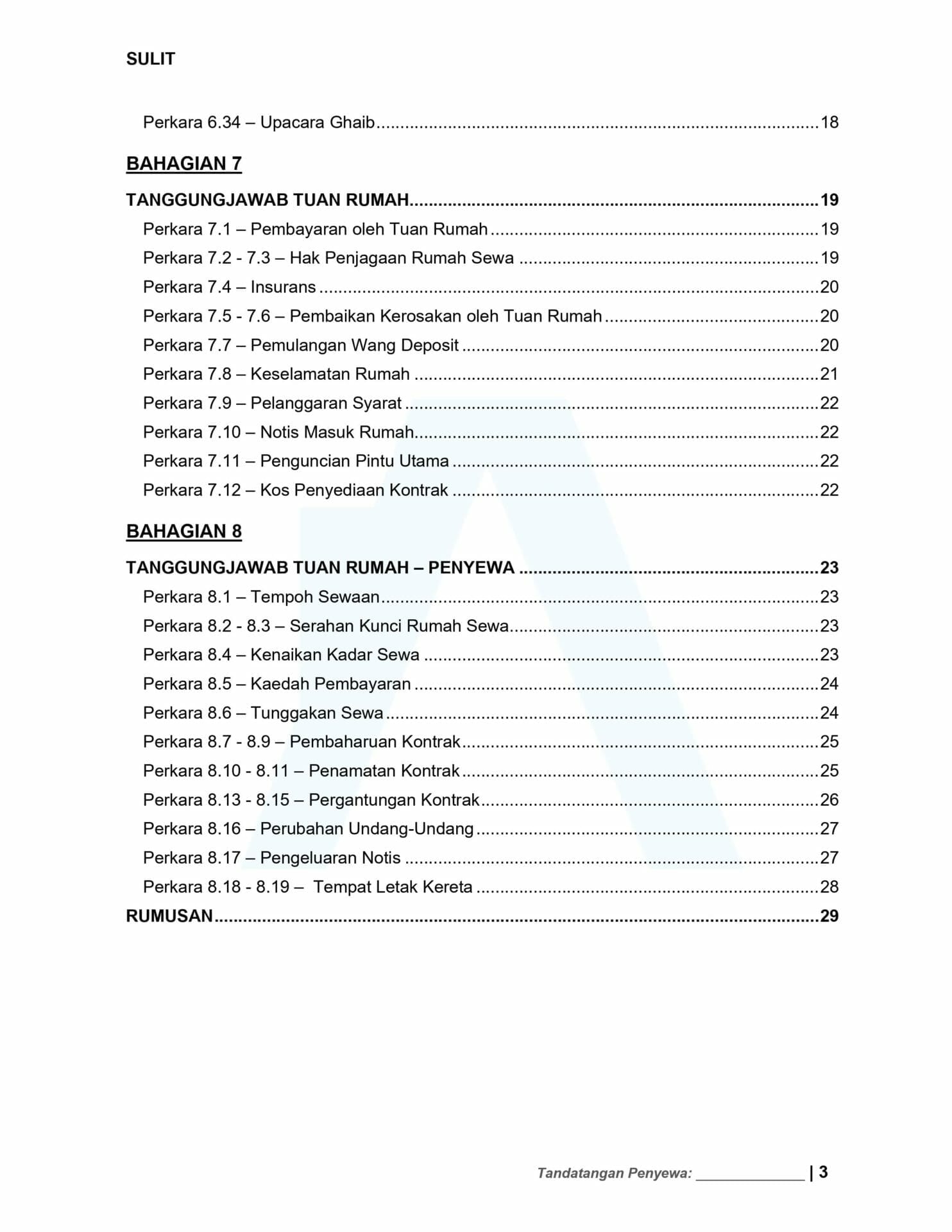 Surat Perjanjian Sewa Rumah 2022 - Image 4