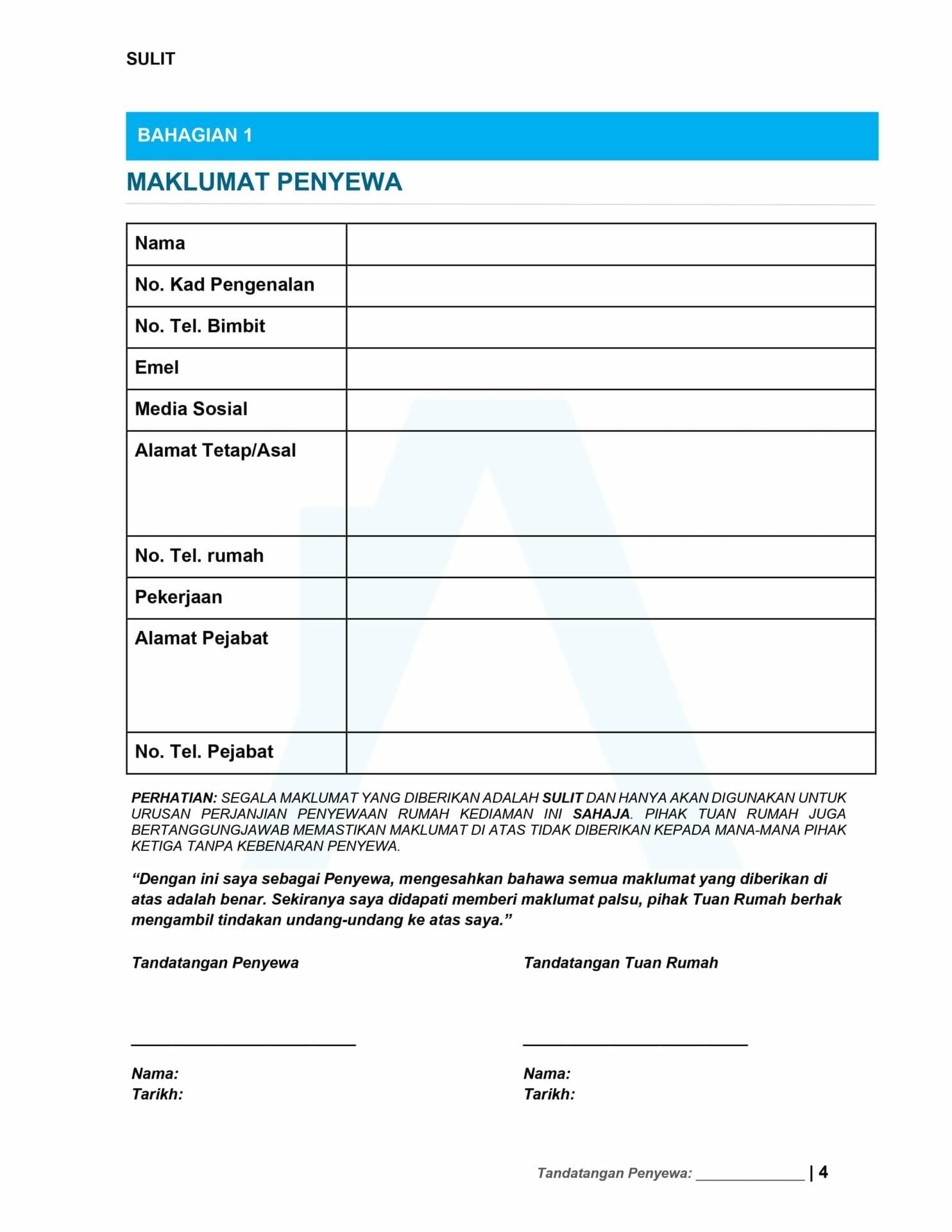 Surat Perjanjian Sewa Rumah 2022 - Image 5