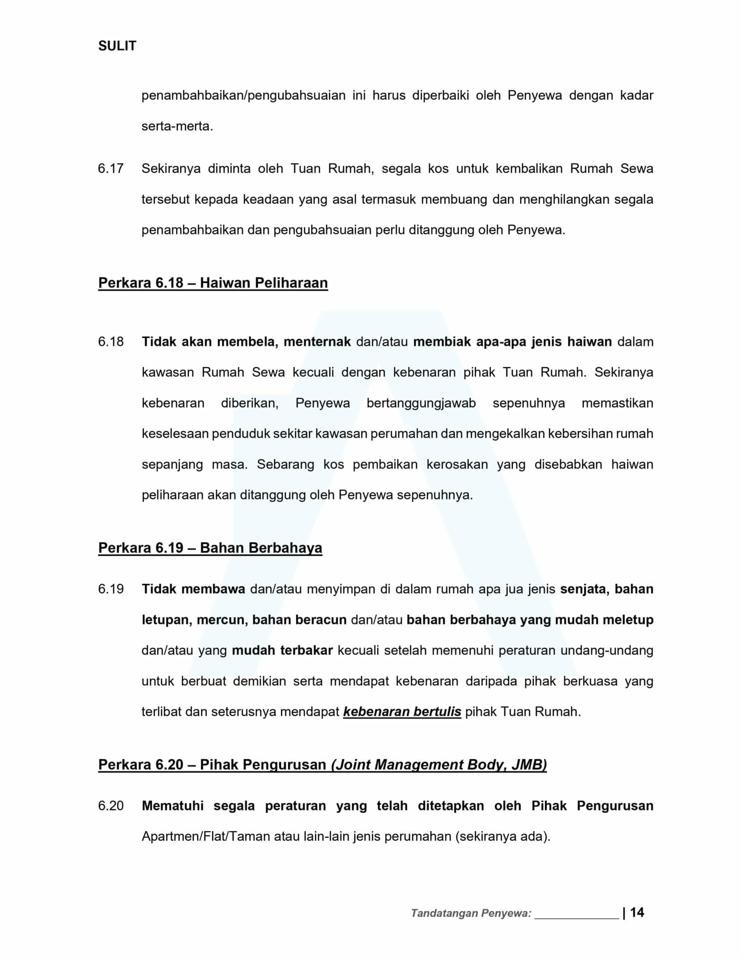Surat Perjanjian Sewa Rumah 2022 - Image 7