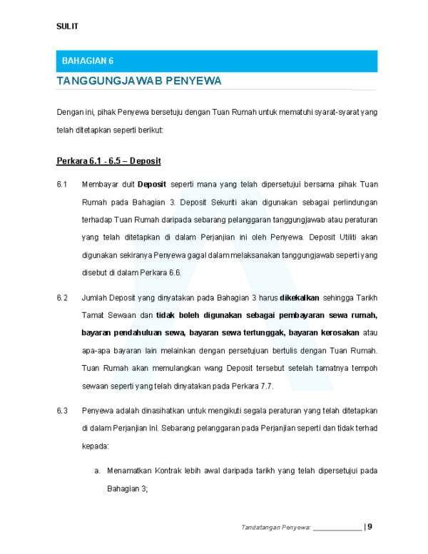 Surat Perjanjian Sewa Rumah 2023 - Image 2